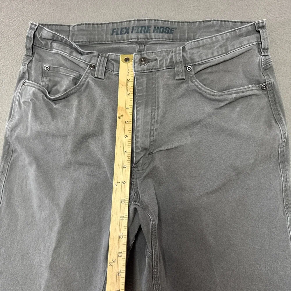 Duluth Flex Fire Hose Relaxed Fit 5 Pocket Pants Mens Sz 36x32 (32x30) Stretch